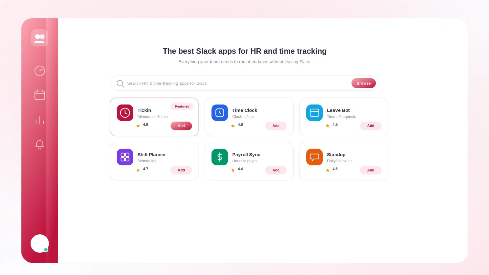 Checklist for evaluating Slack HR and time tracking apps